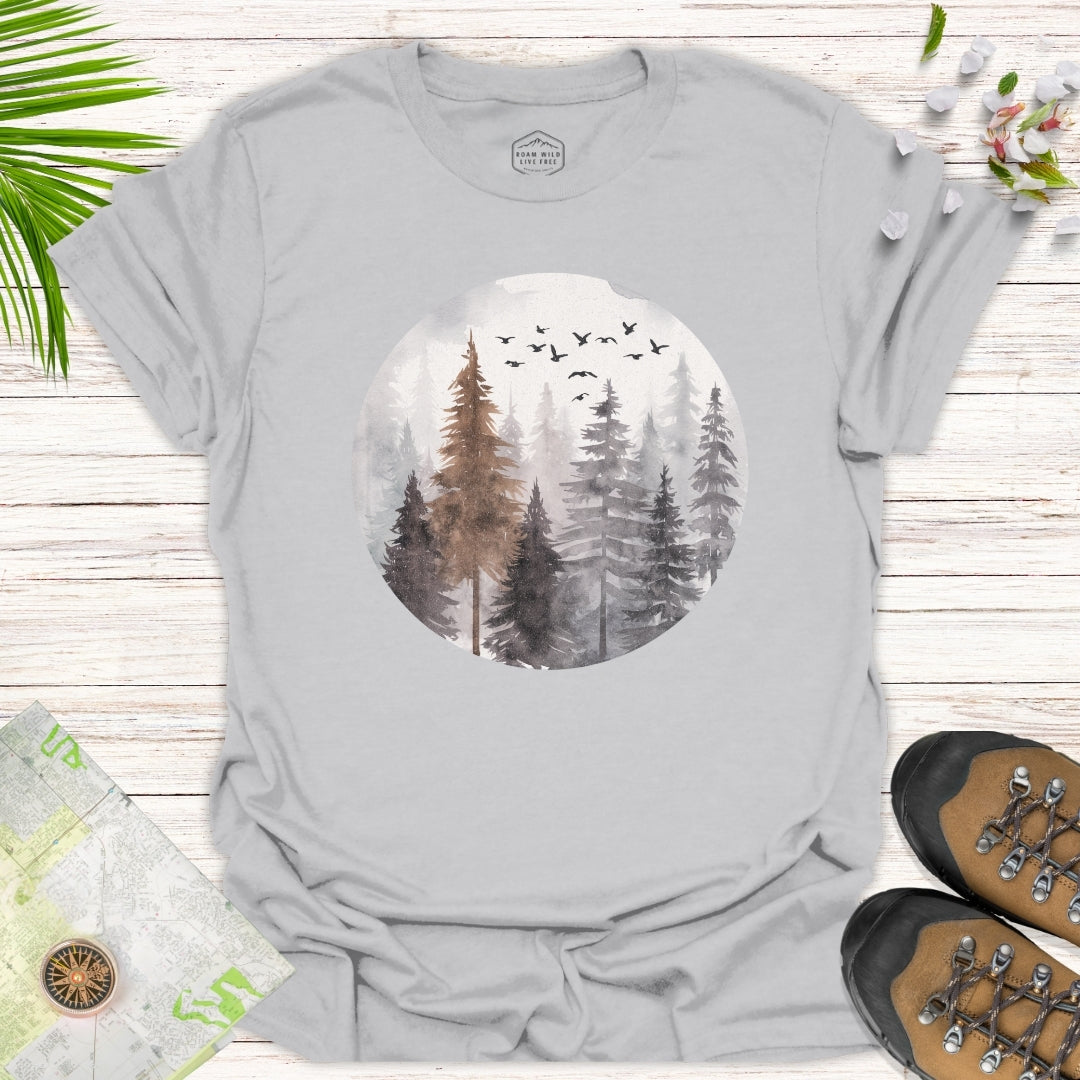 Misty Forest Unisex T-Shirt