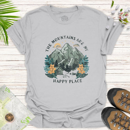 The Mountains Are My Happy Place Unisex T-Shirt