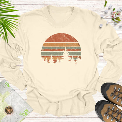 Retro Forest Long Sleeve Unisex T-Shirt