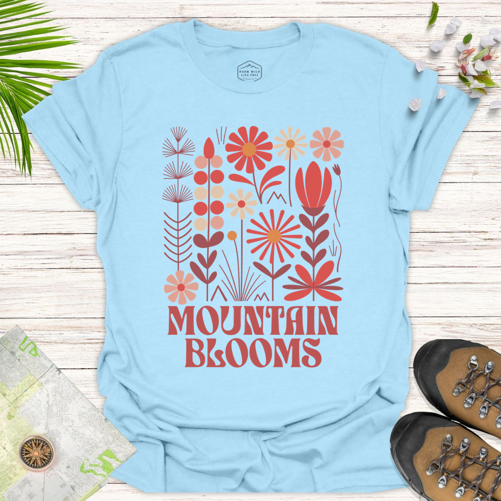 Mountain Blooms - Light Blue