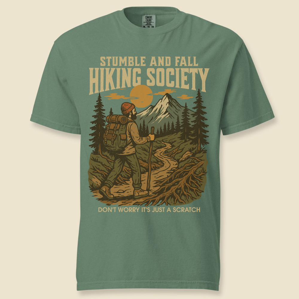 Stumble And Fall Comfort Colors T-Shirt - Light Green
