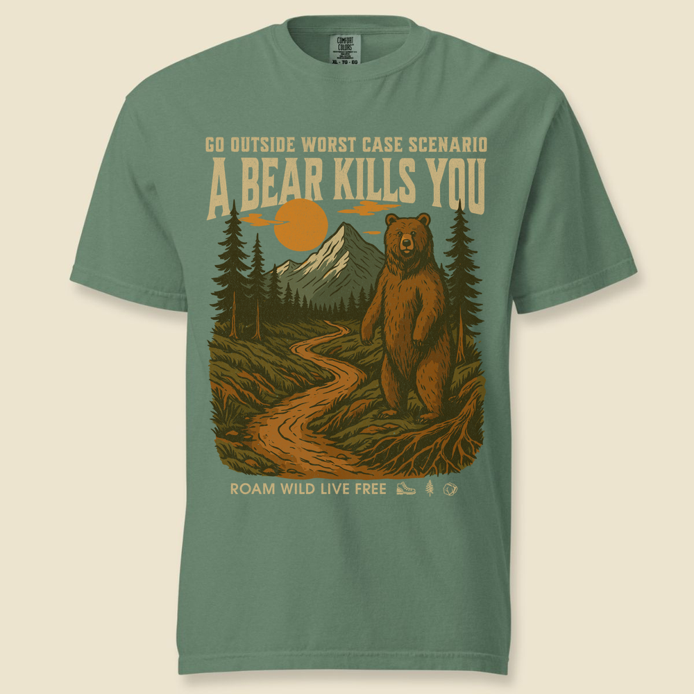 Go Outside Comfort Colors T-Shirt - Light Green