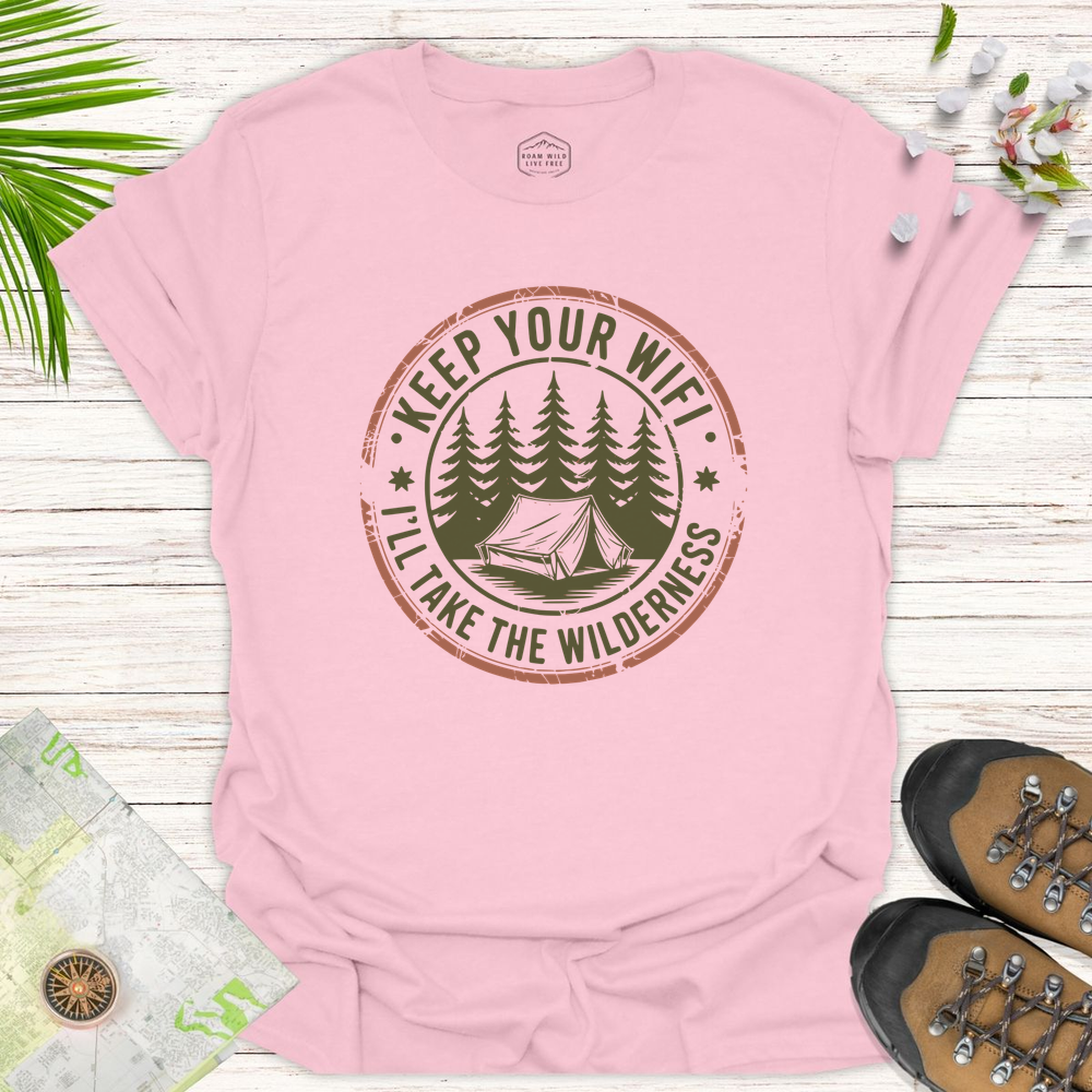 Keep Your Wifi Unisex T-Shirt - Light Pink