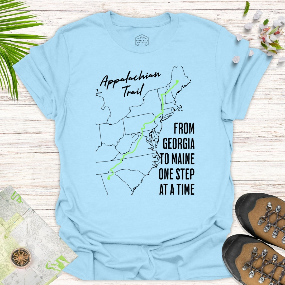 From Georgia To Maine One Step at a Time Unisex T-Shirt