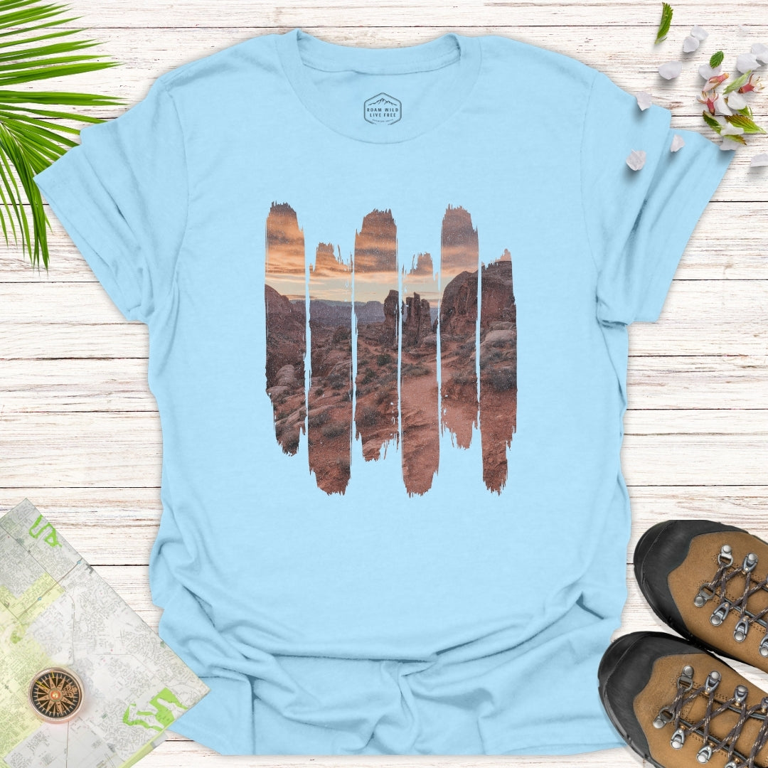 Desert Dusk Pathway Unisex T-Shirt