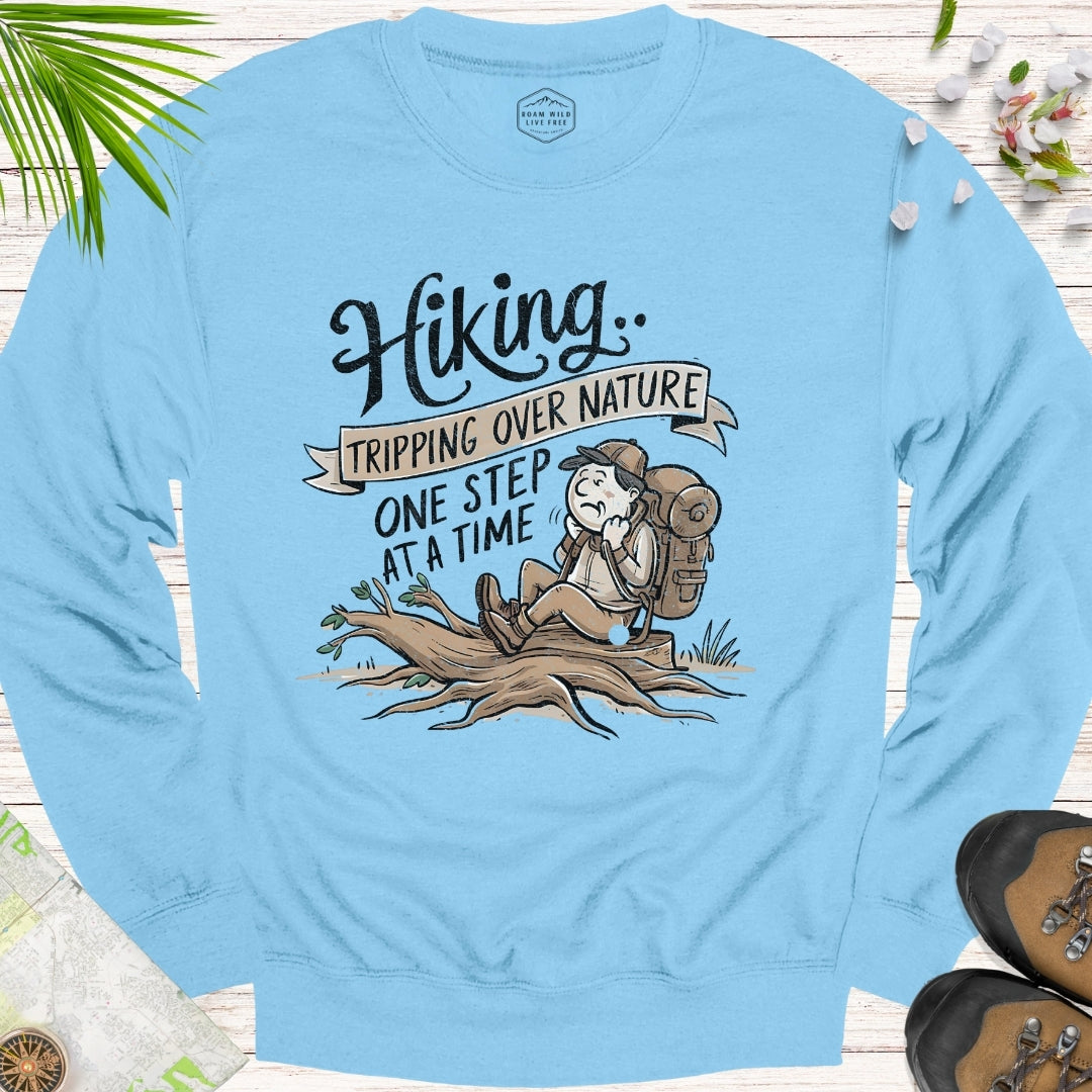 Tripping Over Nature Unisex Crewneck Sweatshirt