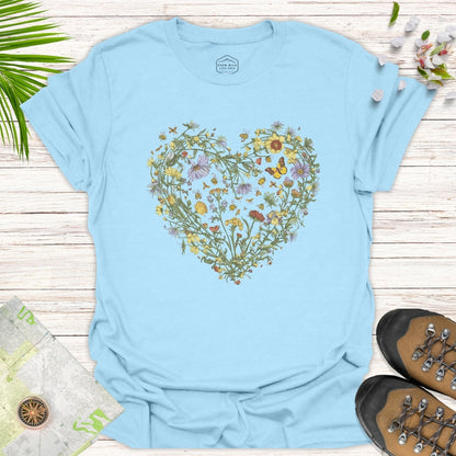 Wildflowers Heart Unisex T-Shirt