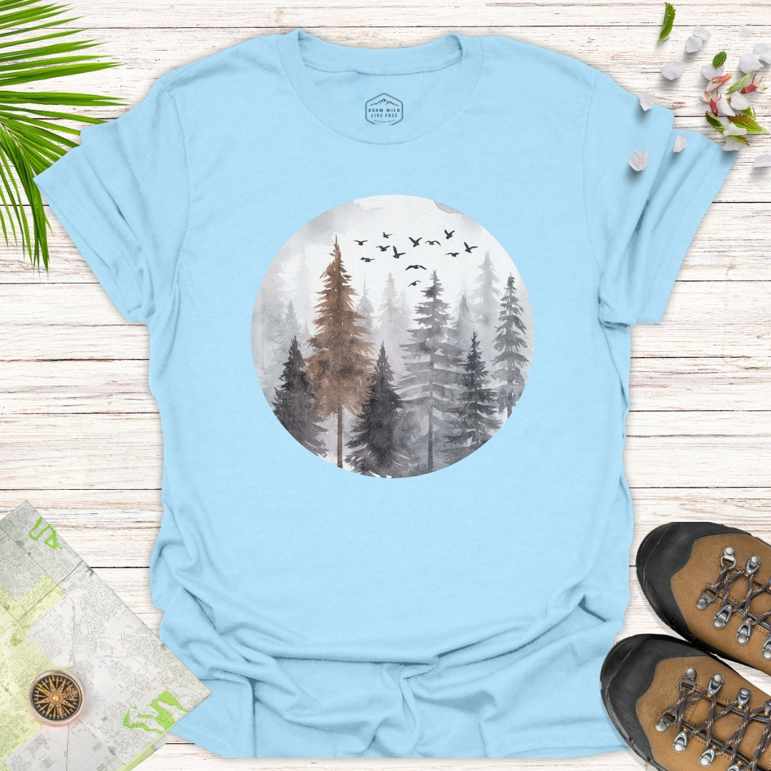 Misty Forest Unisex T-Shirt