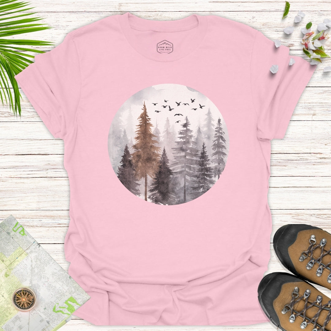 Misty Forest Unisex T-Shirt