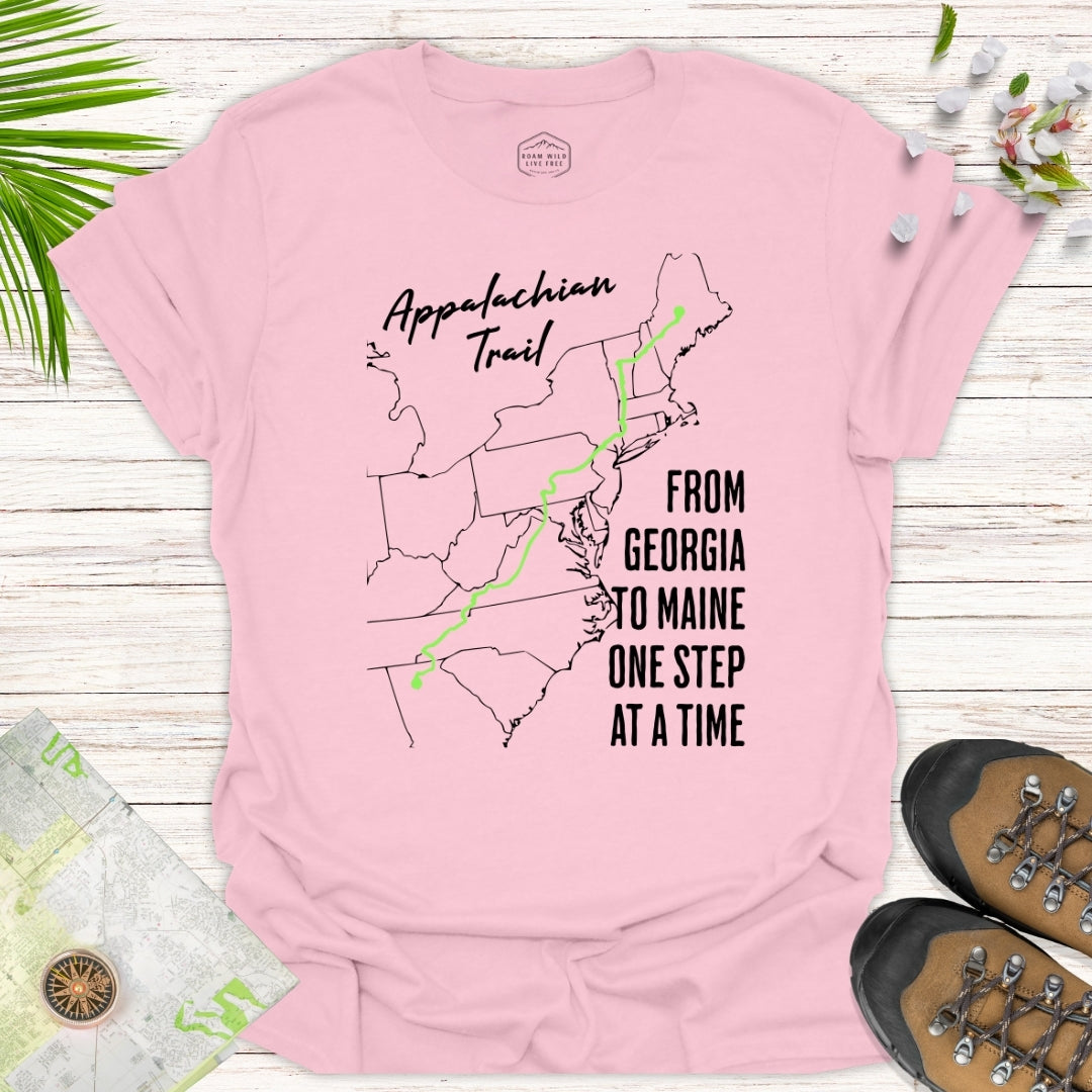 From Georgia To Maine One Step at a Time Unisex T-Shirt