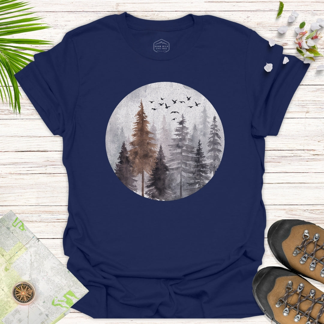 Misty Forest Unisex T-Shirt