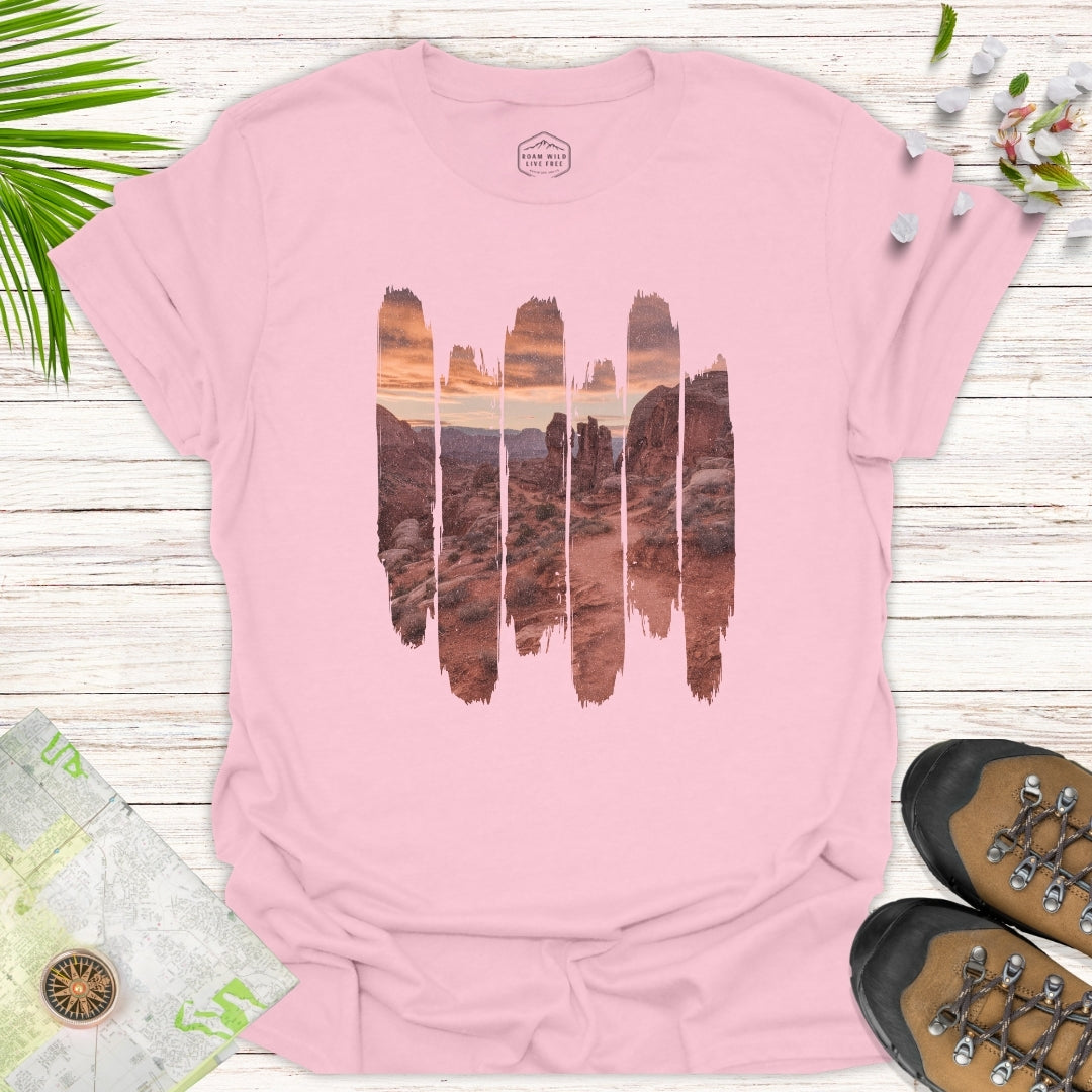 Desert Dusk Pathway Unisex T-Shirt