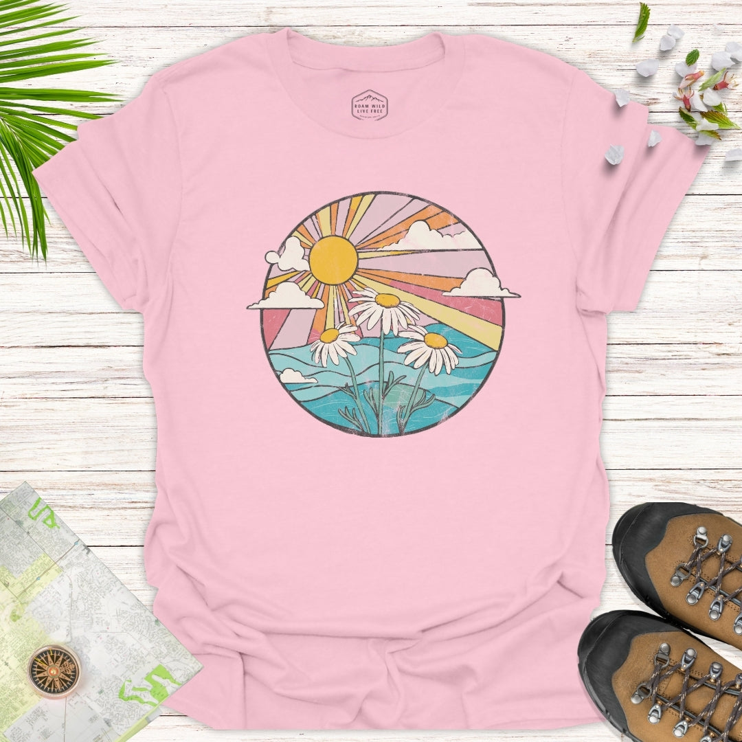 Daisies at Sunset Unisex T-Shirt