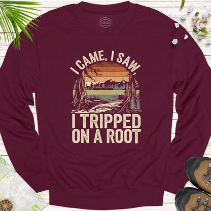 I Tripped On A Root Retro Unisex Sweatshirt