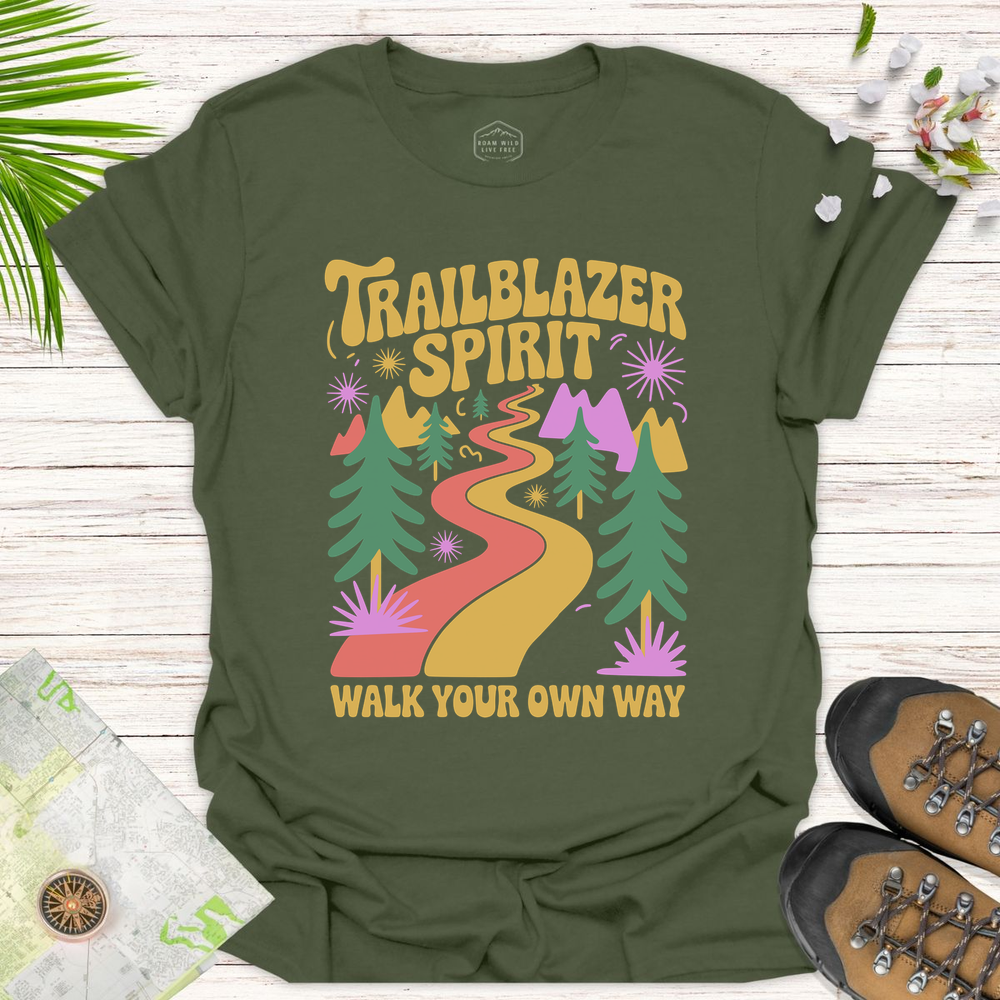Trailblazer Spirit Unisex T-Shirt - Military Green