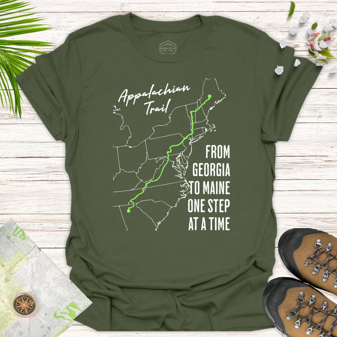 From Georgia To Maine One Step at a Time Unisex T-Shirt