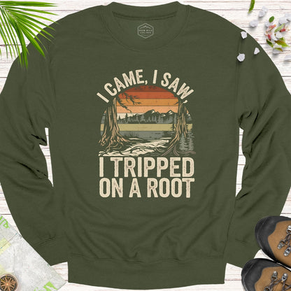 I Tripped On A Root Retro Unisex Sweatshirt