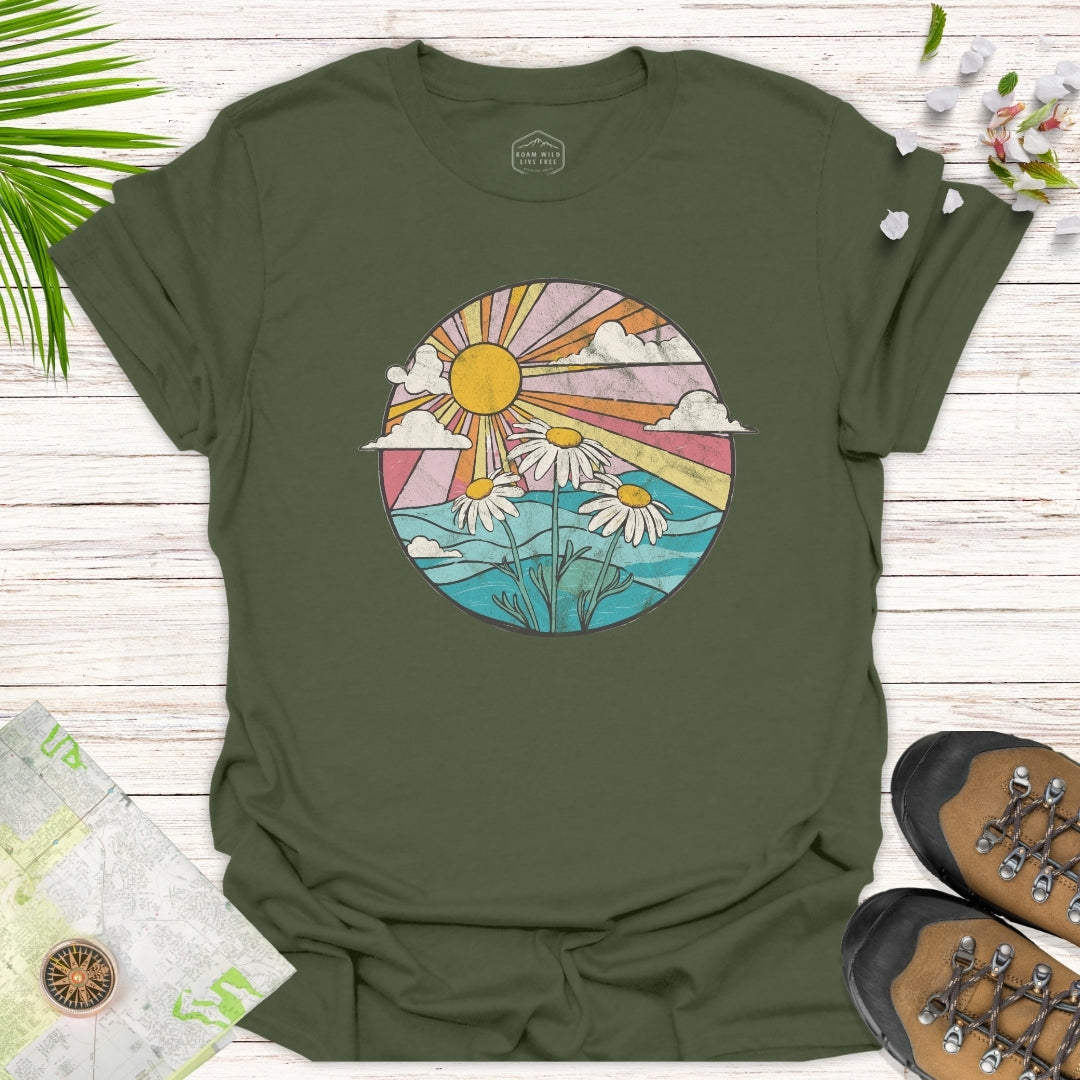 Daisies at Sunset Unisex T-Shirt