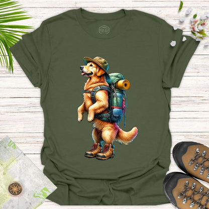 Animal Adventurer Golden Retriever Unisex Tee