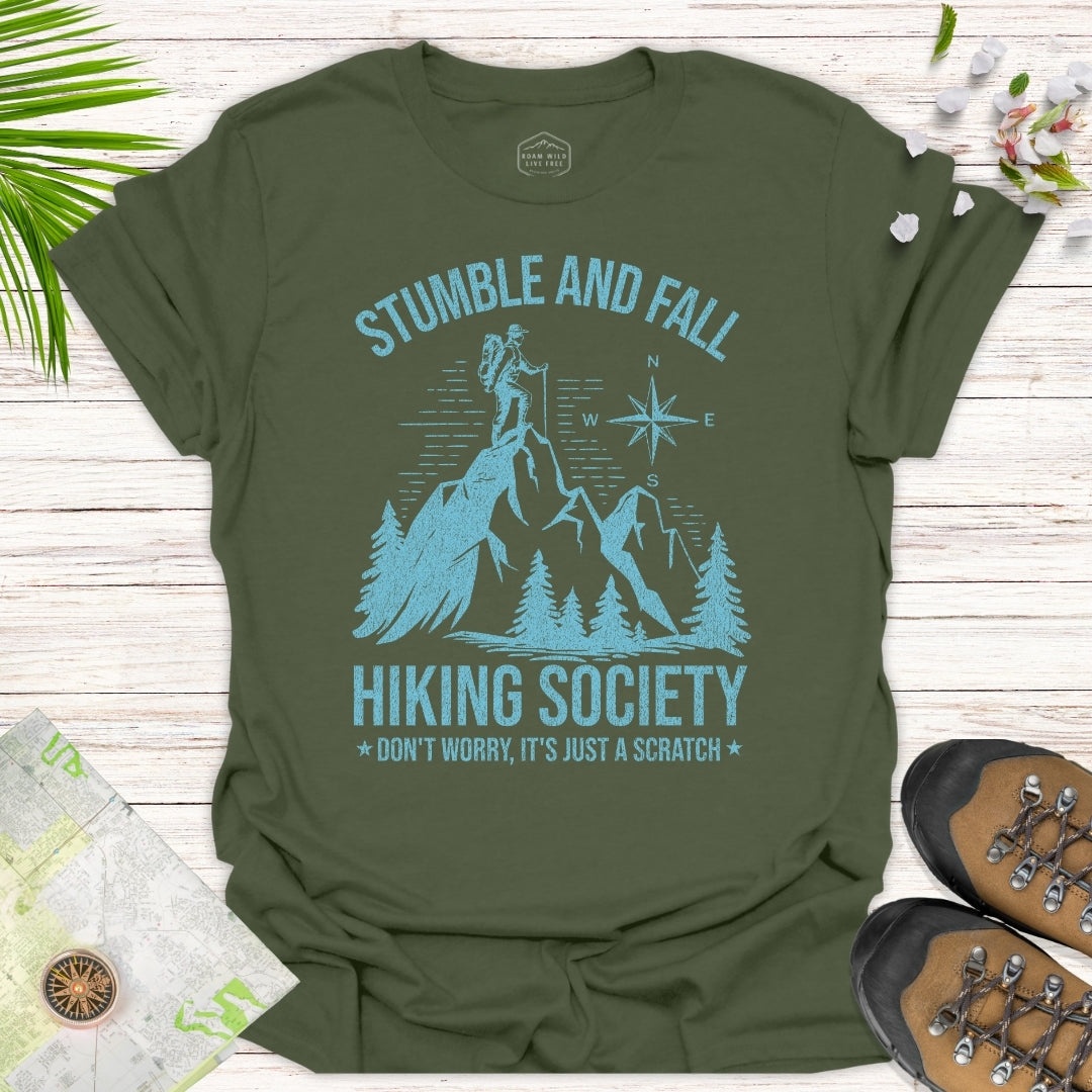 Stumble And Fall T-Shirt (Blue Design)