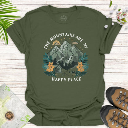 The Mountains Are My Happy Place Unisex T-Shirt