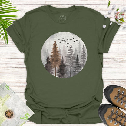 Misty Forest Unisex T-Shirt