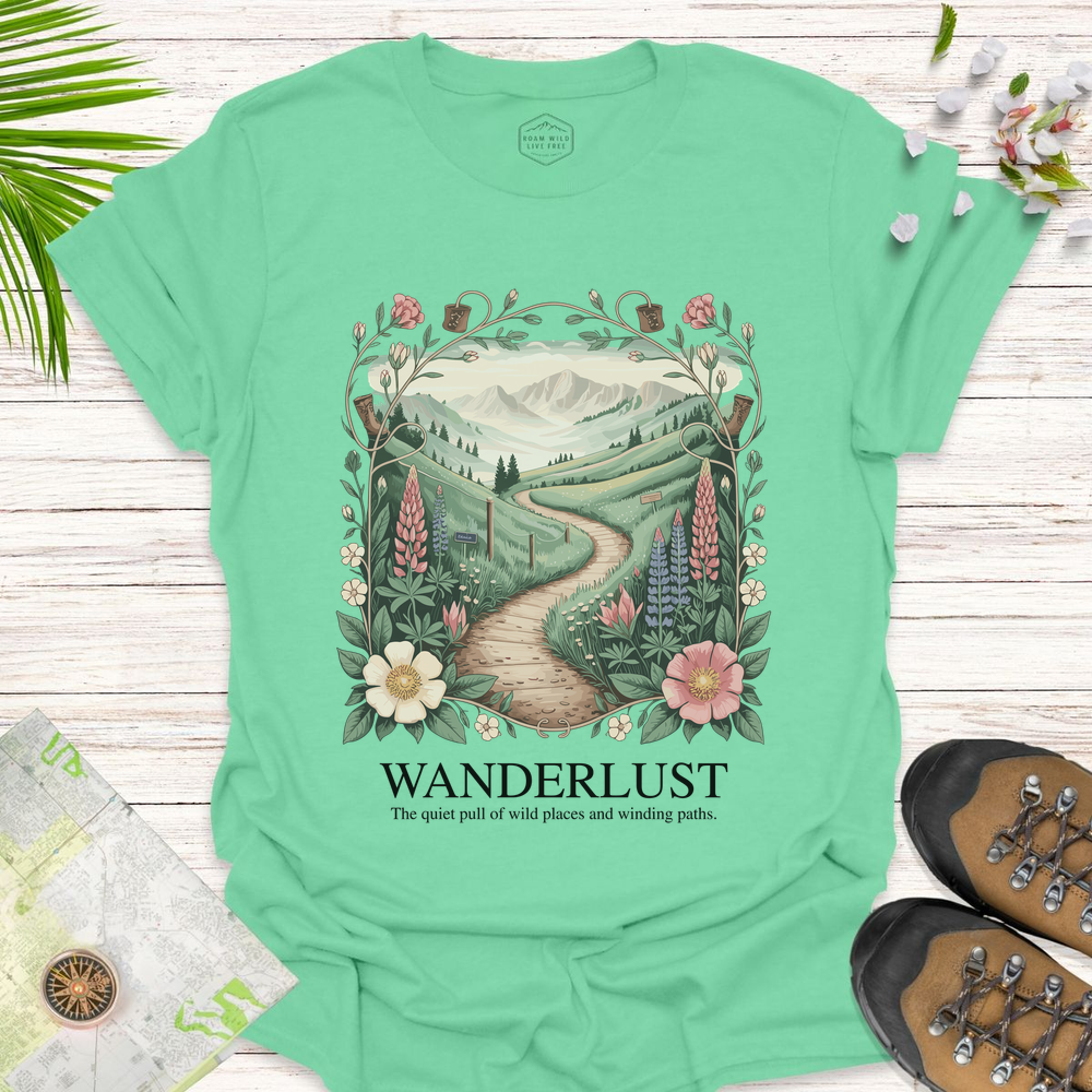 Wanderlust Unisex T-Shirt - Mint Green