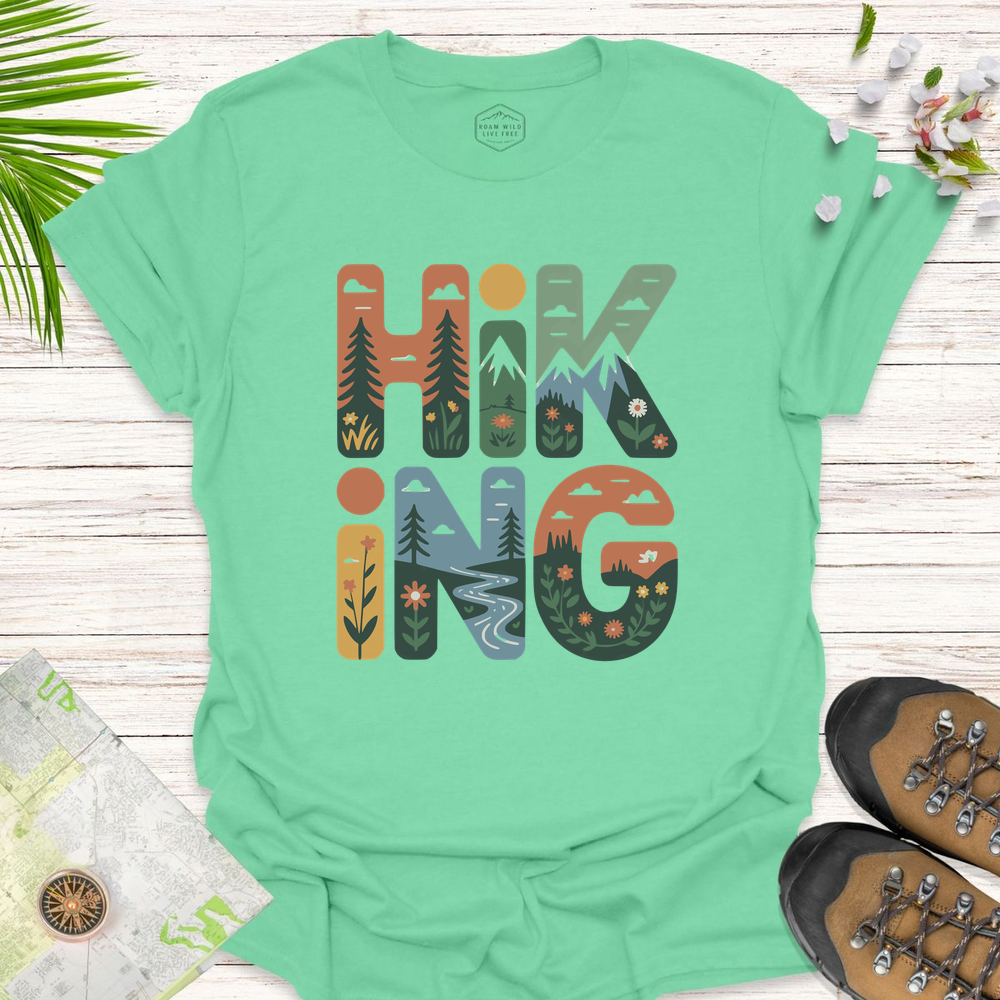 Hiking Unisex T-Shirt - Mint Green