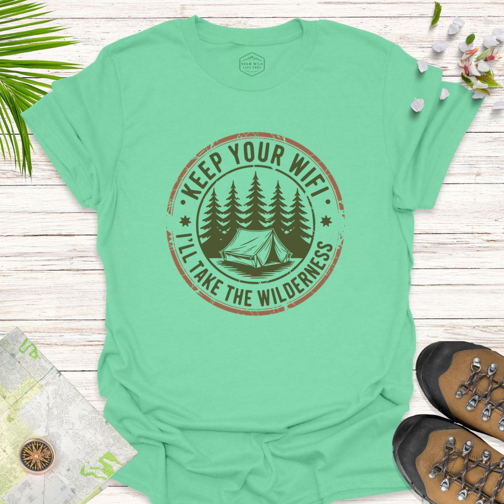 Keep Your Wifi Unisex T-Shirt - Mint Green