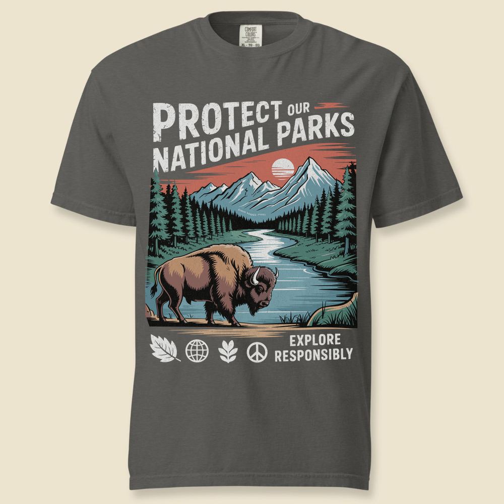 Protect Our National Parks T-Shirt - Pepper