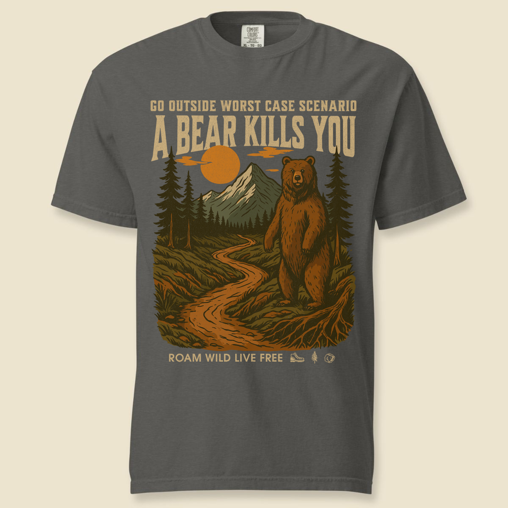 Go Outside Comfort Colors T-Shirt - Pepper