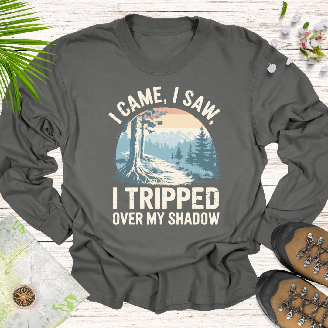 I Tripped On My Shadow Long Sleeve Unisex T-Shirt