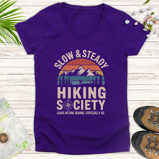 Leave No One Behind Women's V-Neck T-Shirt - Purple