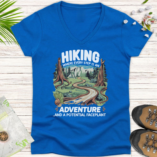 Potential Faceplant Women's V-Neck T-Shirt - Royal