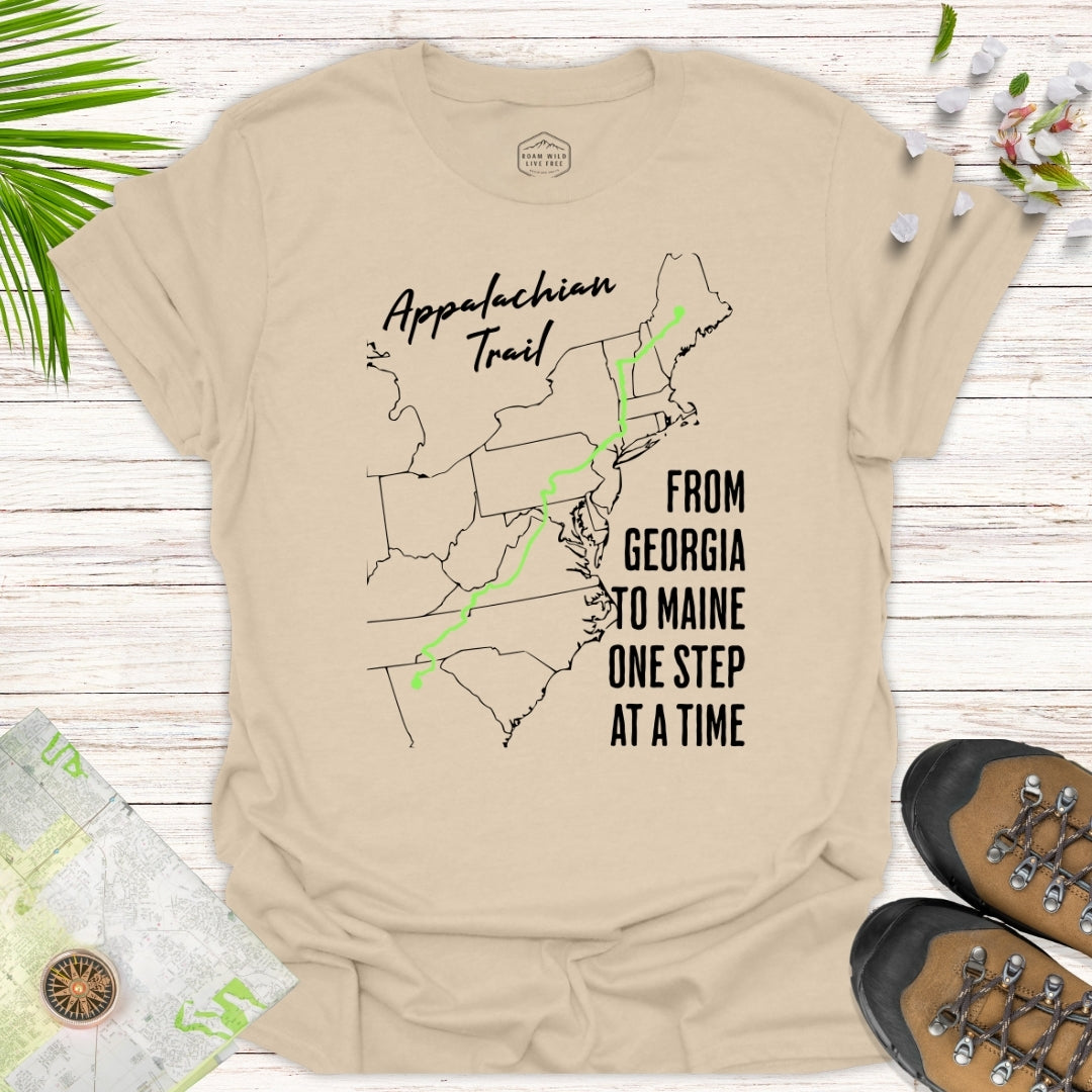 From Georgia To Maine One Step at a Time Unisex T-Shirt