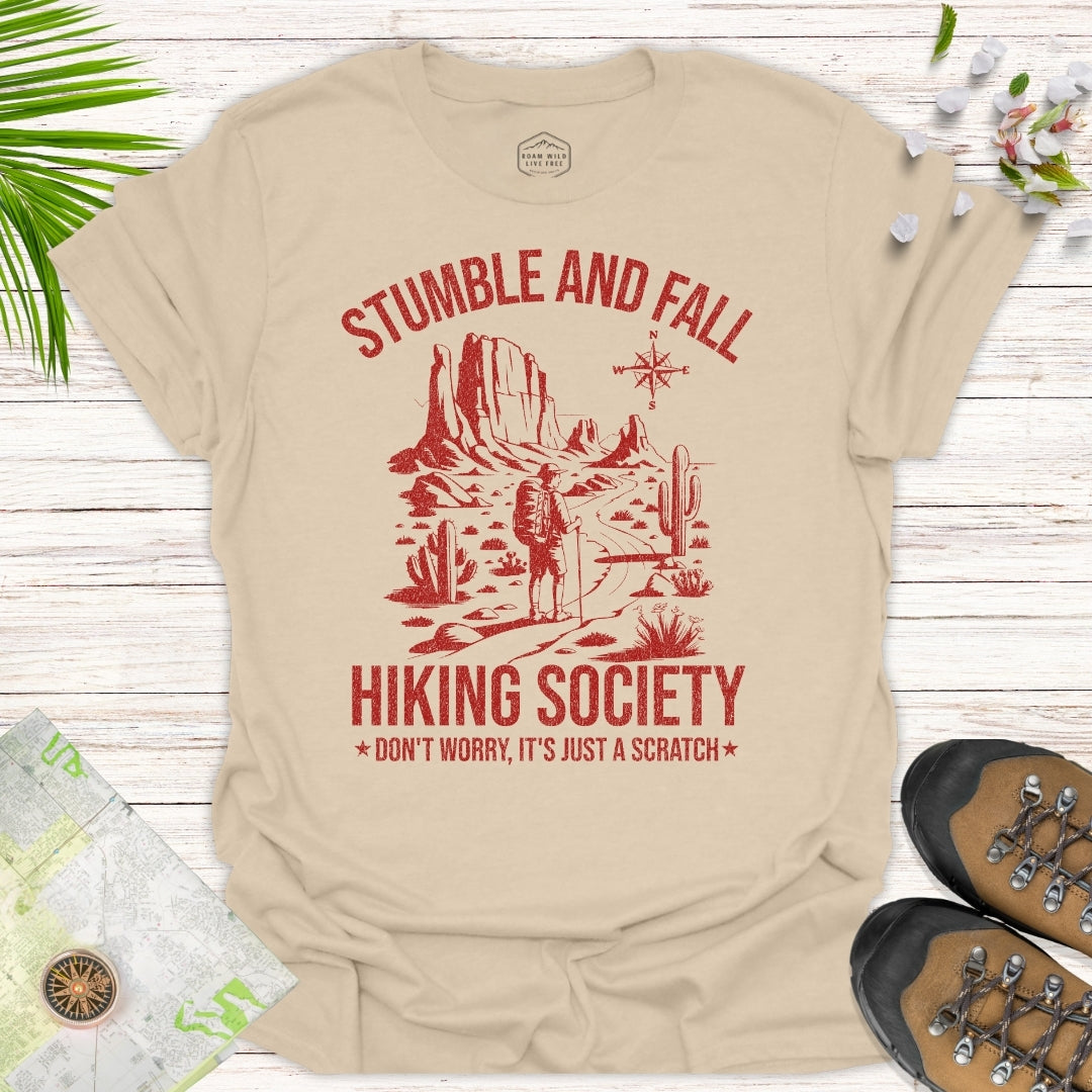 Stumble And Fall Hiking Society T-Shirt