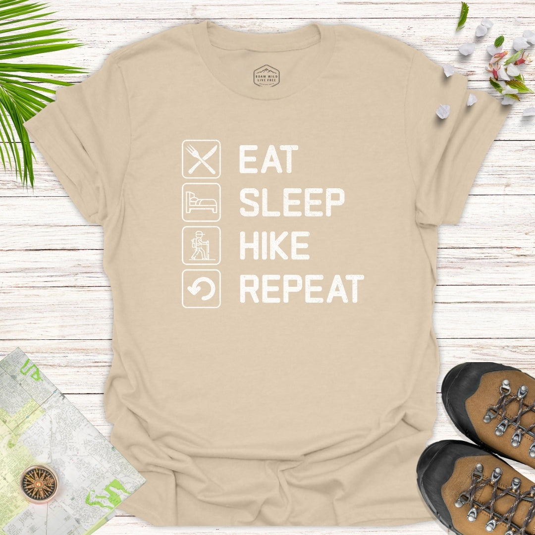 Eat Sleep Hike Unisex T-Shirt