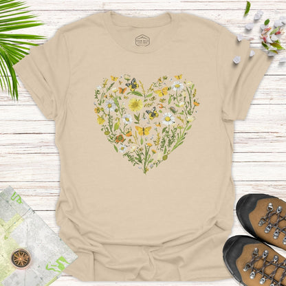 Wildflower Heart Unisex T-Shirt