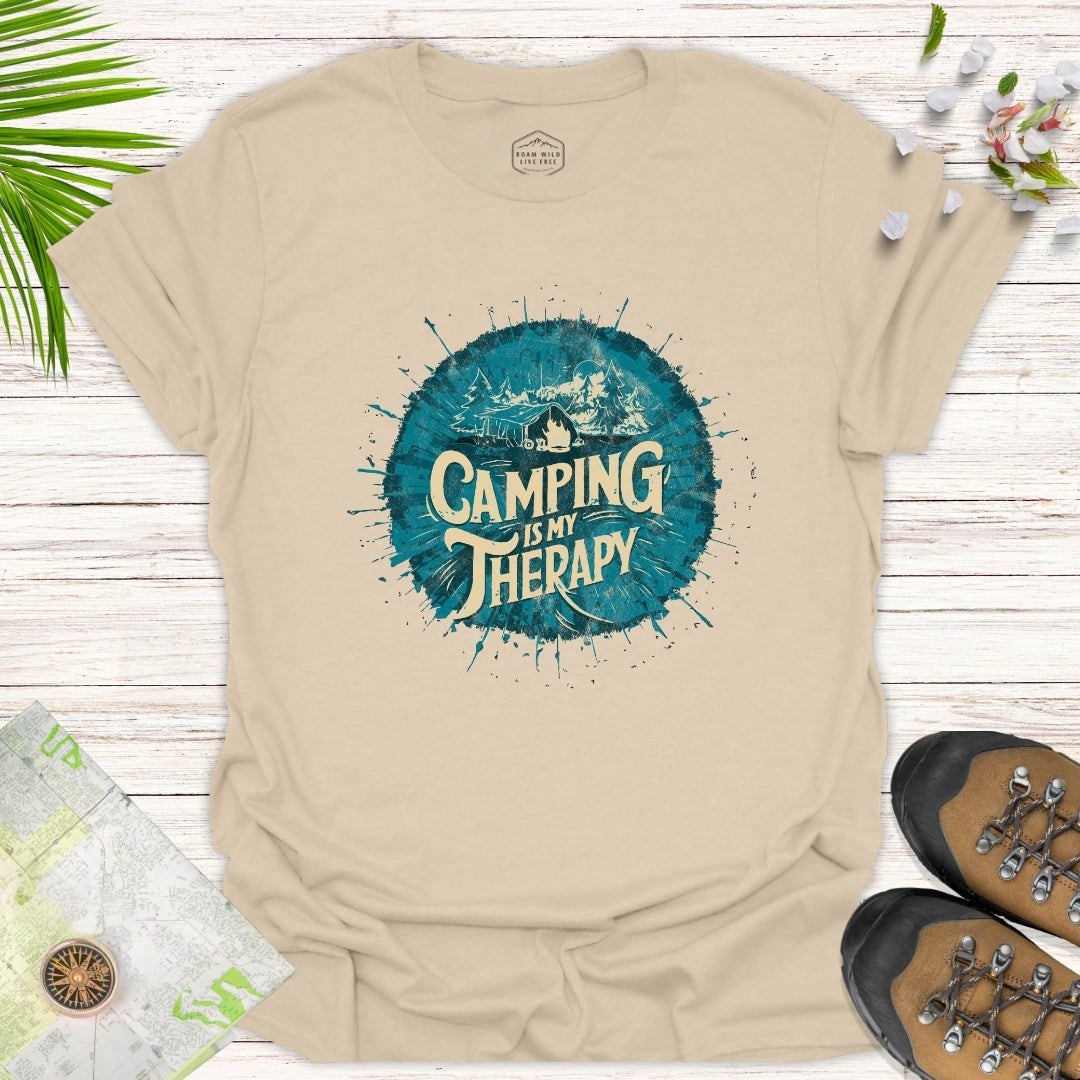 Camping is my Therapy Unisex T-Shirt