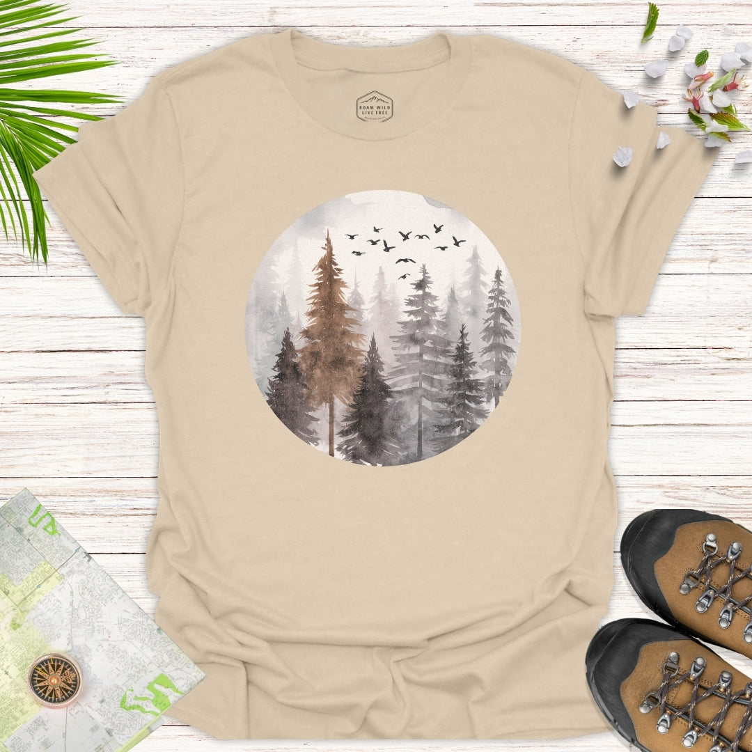 Misty Forest Unisex T-Shirt