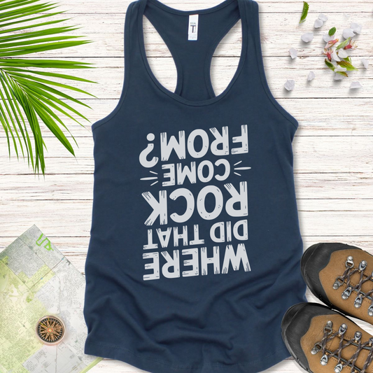 Where Did That Rock Come From Women's Tank Top - Solid Indigo