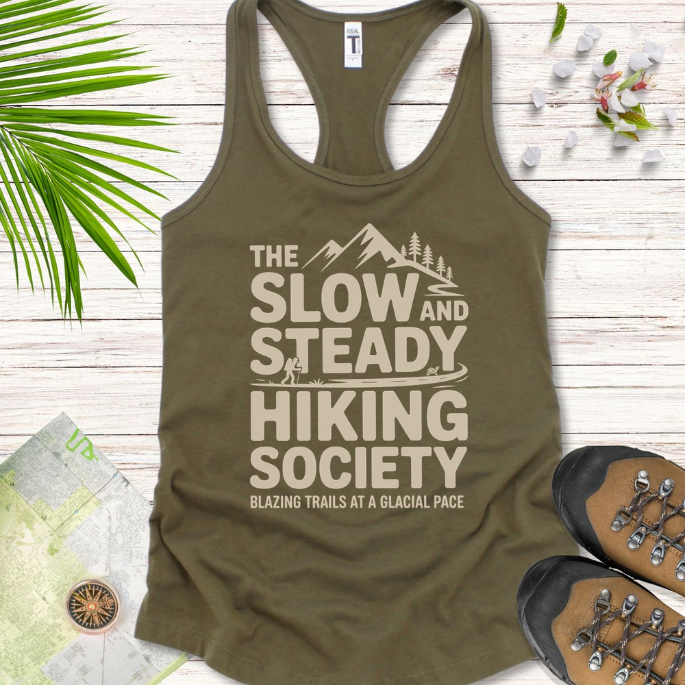 The Slow And Steady Women's Tank Top - Solid Military Green