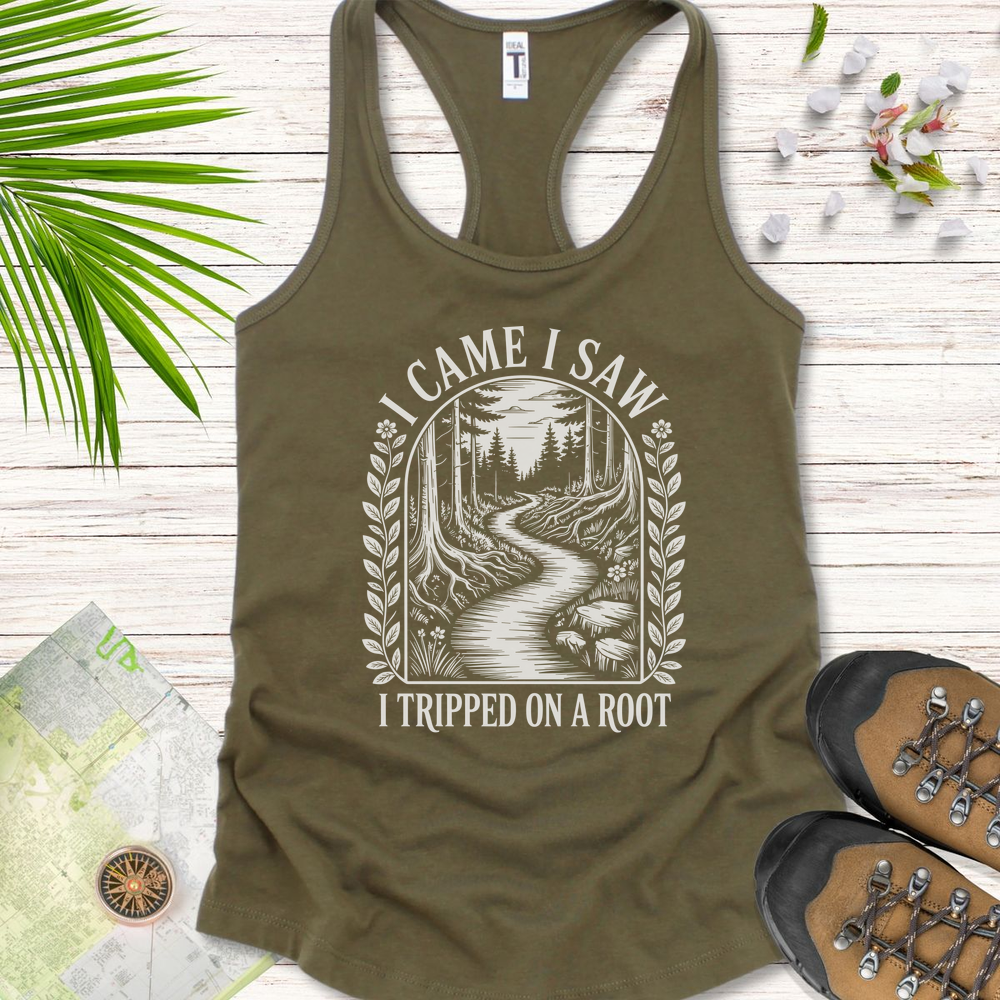 I Came I Saw Vintage Women's Tank Top - Solid Military Green