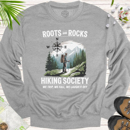 Roots And Rocks Hiking Society Unisex Sweatshirt