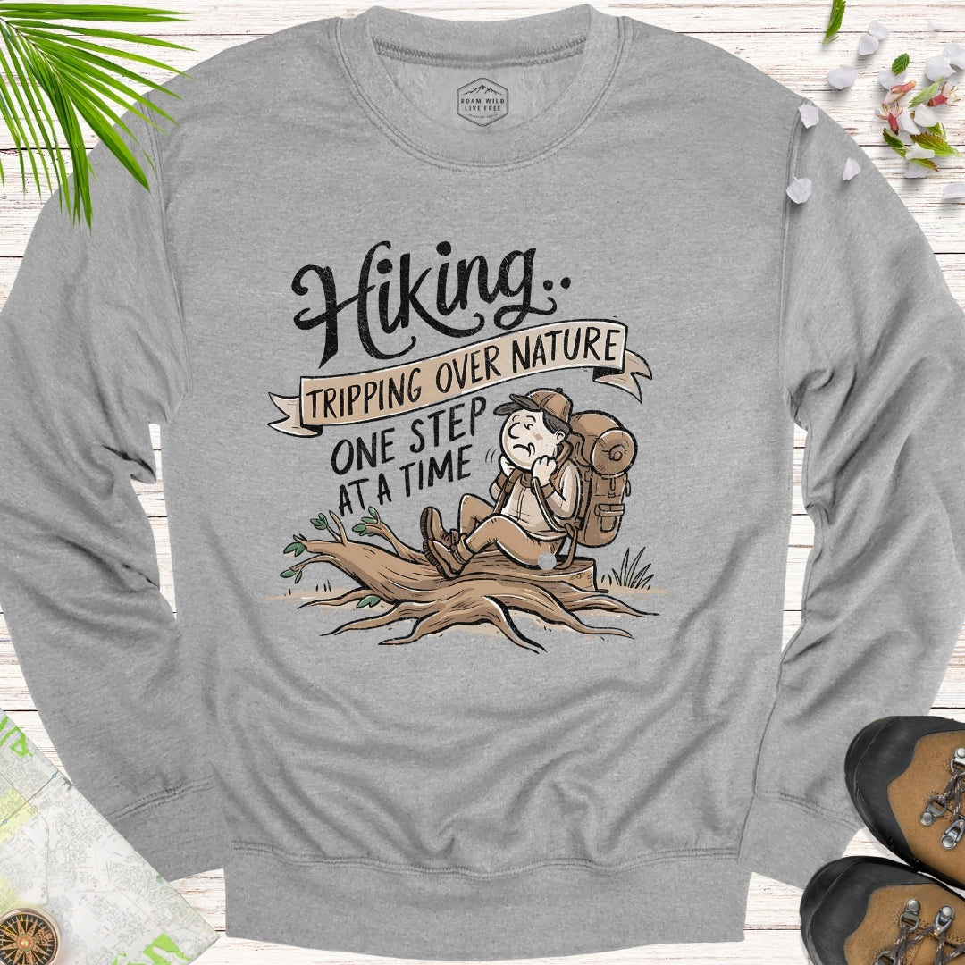 Tripping Over Nature Unisex Crewneck Sweatshirt