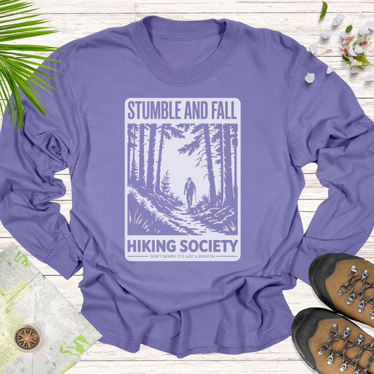 Stumble And Fall Unisex T Shirt Long Sleeve Unisex T-Shirt - Violet