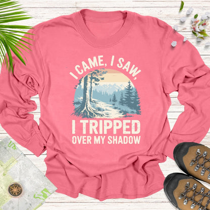 I Tripped On My Shadow Long Sleeve Unisex T-Shirt