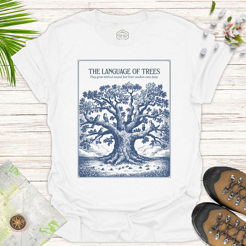 The Language Of Trees Unisex T-Shirt - White