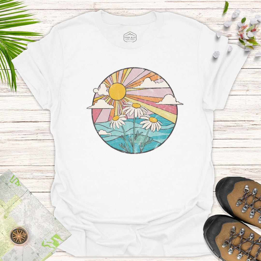 Daisies at Sunset Unisex T-Shirt