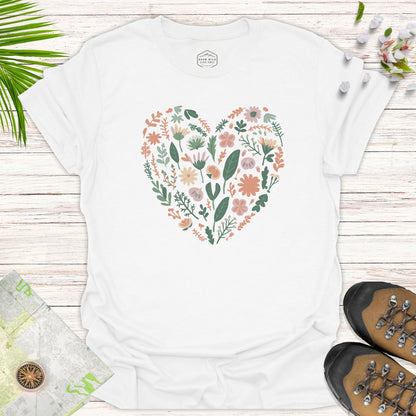 Flower Heart Unisex T-Shirt